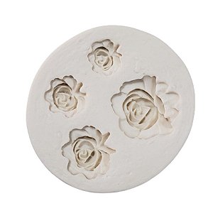 Molde De Silicone - 1826 - Rosas - 1 unidade - Mazulli - Rizzo