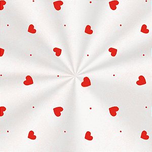 Saco Adesivado Decorado Love Vermelho 15X20 - 100 unidades - Cromus - Rizzo