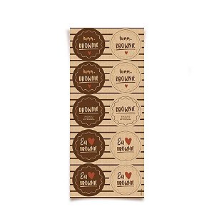 Adesivo Para Brownie - 30 unidades - Cromus - Rizzo