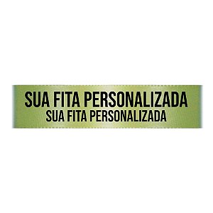 Fita de Cetim Personalizada CFS007 - 30mm X 45metros - Verde Militar 249 - 01 Unidade - Progresso - Rizzo Personalize