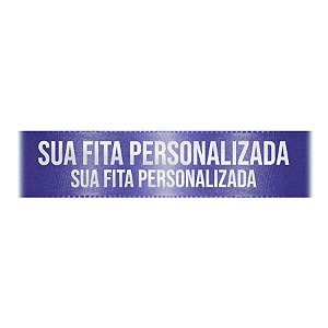 Fita de Cetim Personalizada CFS007 - 30mm X 45metros - Azul Marinho 215 - 01 Unidade - Progresso - Rizzo Personalize