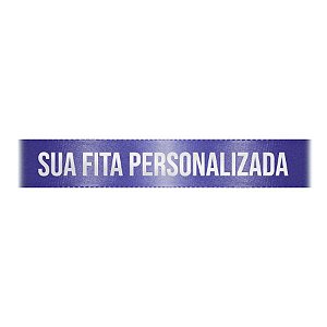 Fita de Cetim Personalizada CFS005 - 22mm X 45metros - Azul Marinho 215 - 01 Unidade - Progresso - Rizzo Personalize