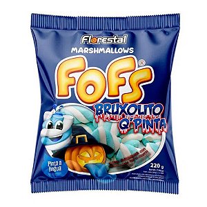 Marshmallow Twist Recheado Fofs Bruxolito Pinta Língua 220 g - Baunilha c/ tutti-frutti - 1 unidade - Florestal - Rizzo