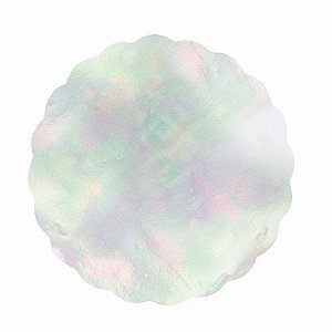 Fundo Redondo Nacarado 7 cm - Cromus - 100 Unidades - Rizzo