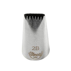 Bicos Para Confeitar - Serra - Aço Inox - Nº2B - 1 unidade - Cromus Allonsy - Rizzo Balões