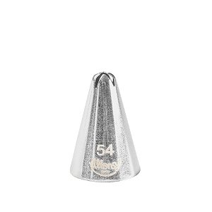 Bicos Para Confeitar - Pitanga Fechada - Aço Inox - Nº54  - 1 unidade - Cromus Allonsy - Rizzo Balões