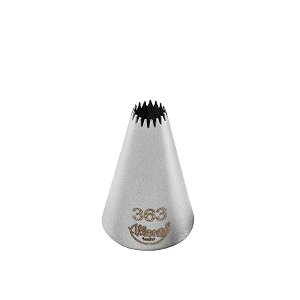 Bicos Para Confeitar - Pitanga Aberta - Aço Inox - Nº363  - 1 unidade - Cromus Allonsy - Rizzo Balões