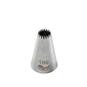 Bicos Para Confeitar - Pitanga Aberta - Aço Inox - Nº199  - 1 unidade - Cromus Allonsy - Rizzo Balões