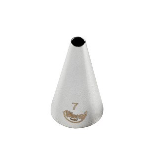 Bicos Para Confeitar - Perlê - Aço Inox - Nº7  - 1 unidade - Cromus Allonsy - Rizzo Balões
