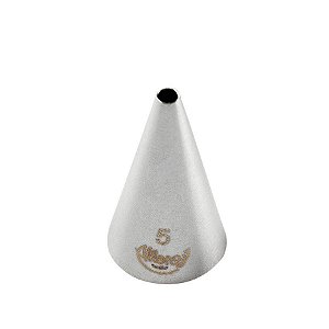 Bicos Para Confeitar - Perlê - Aço Inox - Nº5  - 1 unidade - Cromus Allonsy - Rizzo Balões