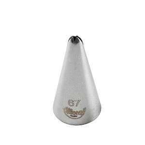 Bicos Para Confeitar - Folha - Aço Inox - Nº67  - 1 unidade - Cromus Allonsy - Rizzo Balões