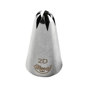 Bicos Para Confeitar - Flor De Pitanga - Aço Inox - Nº2D  - 1 unidade - Cromus Allonsy - Rizzo Balões