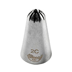 Bicos Para Confeitar - Flor De Pitanga - Aço Inox - Nº2C  - 1 unidade - Cromus Allonsy - Rizzo Balões