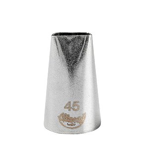 Bicos Para Confeitar - Cesta - Aço Inox - Nº45  - 1 unidade - Cromus Allonsy - Rizzo Balões