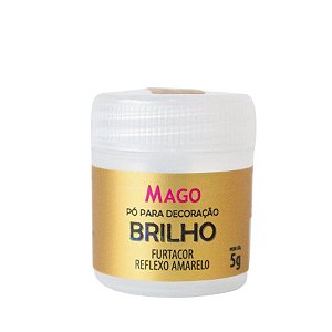 Pó para Decoração Furtacor Reflexo Amarelo 5g - 1 unidade - Mago - Rizzo
