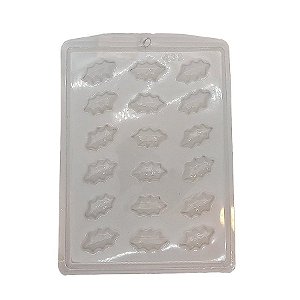 Forma de Acetato Simples - Folha de Natal - Ref. 432 - 1 Unidade - Crystal Forming - Rizzo