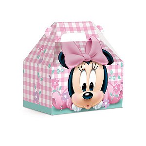 Caixa Maleta para Lembrancinhas Kids Minnie Baby Flowers - 10 unidades - Cromus - Rizzo