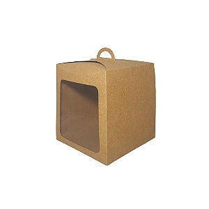 Caixa para Panetone e Bolo (Kraft) 15x15x16 - 05 Unidades - Rizzo
