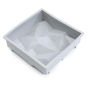Forma De Silicone - 16,1x16,1x5,2Cm - Quad Montanha Gelo  - 1 unidades - Cromus Allonsy - Rizzo