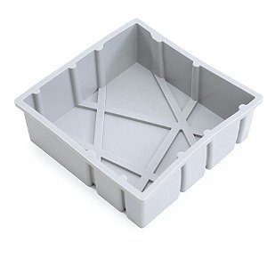 Forma De Silicone - 16,3x16,3x5,3Cm - Quad Grafismo  - 1 unidades - Cromus Allonsy - Rizzo