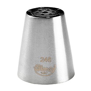 Bicos Para Confeitar Russo Flor - Aço inox - Nº246 - 1 unidades - Cromus Allonsy - Rizzo