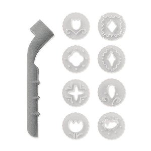 Cortador E Marcador Para Pasta Americana - Plástico - 15 Cm - 9 unidades - Cromus Allonsy - Rizzo