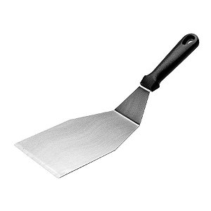 Espátula Lisa Curva - 29,5x11x8Cm - Aço inox - Pra/Pto - 1 unidades - Cromus Allonsy - Rizzo