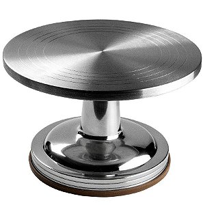 Bailarina Giratoria Aço inox - 30x30x17Cm  - 1 unidades - Cromus Allonsy - Rizzo