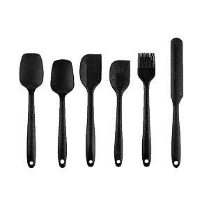 Espátula E Pincel Silicone - Multiuso - 6 unidades - Cromus Allonsy - Rizzo