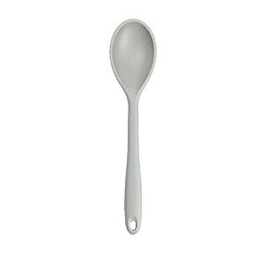 Colher Silicone 28Cm Cabo Com Fio De Ferro Cinza  - 1 unidades - Cromus Allonsy - Rizzo