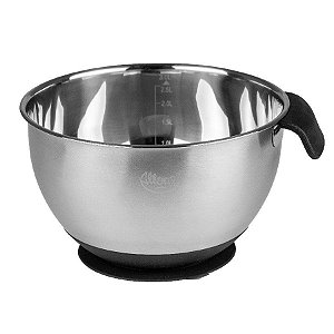 Bowl Massas - Pesadas - Aço inox - 3L - 24,8x21x13Cm  - 1 unidades - Cromus Allonsy - Rizzo