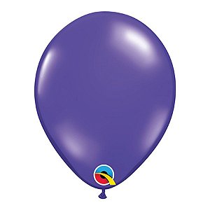 Balão de Festa Látex Liso Sólido - Quartz Purple (Roxo Quartzo) - Qualatex - Rizzo Balões