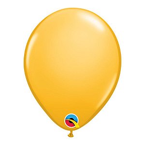 Balão de Festa Látex Liso Sólido - Goldenrod (Amarelo Ouro) - Qualatex - Rizzo