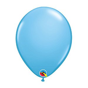 Balão de Festa Látex Liso Sólido - Pale Blue (Azul Claro) - Qualatex - Rizzo
