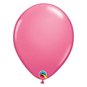 Balão de Festa Látex Liso Sólido - Rose (Rosa Mexicano) - Qualatex - Rizzo Balões