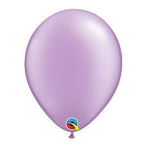 Balão de Festa Látex Liso Pearl (Perolado) - Lavender (Lavanda) - Qualatex - Rizzo Balões