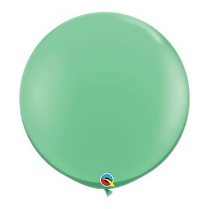 Balão Gigante de Festa em Látex 3ft (90 cm) - Wintergreen (Verde Inverno) - 2 Unidades - Qualatex - Rizzo Balões