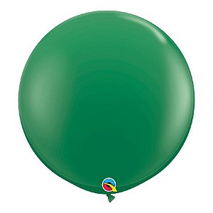 Balão Gigante de Festa em Látex 3ft (90 cm) - Green (Verde) - 2 Unidades - Qualatex - Rizzo Balões