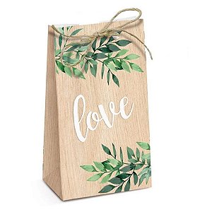 Caixa Special Trapézio Festa Cultive Amor - Mini Wedding - 7,5cm x 4cm x 13cm - 08 unidades - Cromus - Rizzo Balões