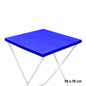 Toalha Plástica Cobre Manchas Perolizada - 78 x 78 cm - Azul Escuro - 10 unidades - CampFestas - Rizzo
