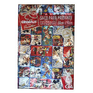 Sacos Laminado para Presentes Mickey Pato Donald G4-60x90cm - 25 unidades - Cromus - Rizzo