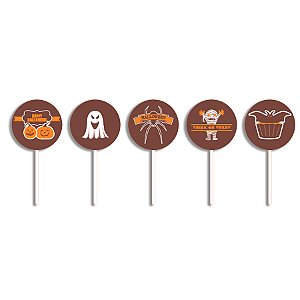 Blister Decorado com Transfer Para Chocolate - Pirulito - Halloween - BL010301 - 1 unidade - Stalden - Rizzo
