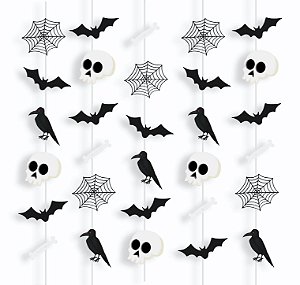 Cortina Decorativa "Scary Night" Halloween - 1 unidade - Cromus - Rizzo