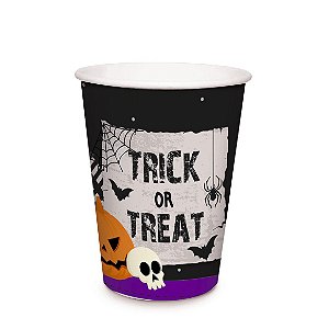 Copo de papel 240 mL  de Festa "Scary Night" Halloween - 8 unidades - Cromus - Rizzo