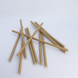 Canudo Ecológico Biodegradável em Papel Kraft - 12 unidades - Art Lille - Rizzo
