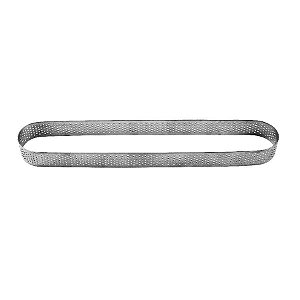 Aro Inox Micro-Perfurado - Oval - 13X4X2Cm  - 1 unidade - Cromus Allonsy - Rizzo  Balões