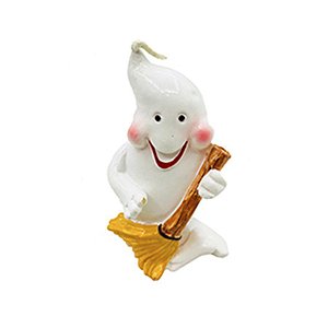 Vela Decorativa - Fantasma Com Vassoura - 1 unidade - Rizzo