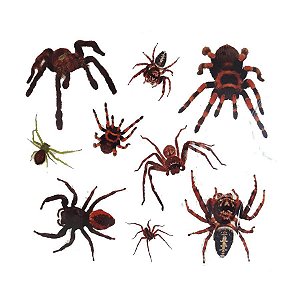 Adesivo - Tatuagem para Pele - Halloween - " Aranha" - 1 unidade - Rizzo