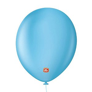 Balão Profissional Premium Uniq - 16'' 40 cm - Azul Light - 10 unidades - Balões São Roque - Rizzo