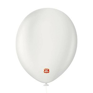 Balão Profissional Premium Uniq - 16'' 40 cm - Branco Absoluto - 10 unidades - Balões São Roque - Rizzo